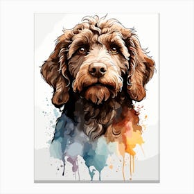 Labradoodle Face Canvas Print