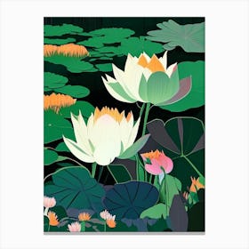 Lotus Flowers In Park Fauvism Matisse 8 Canvas Print