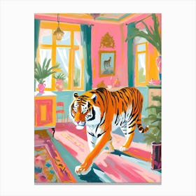 Tiger In The Kitchen Canvas Print