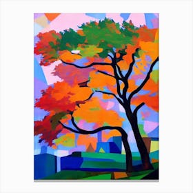 European Beech Tree Cubist 1 Canvas Print