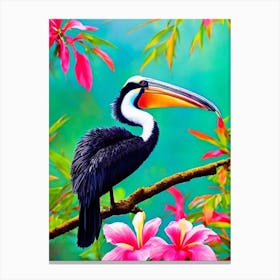 Pelican Tropical bird Canvas Print
