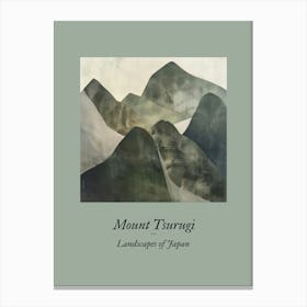 Landscapes Of Japan Mount Tsurugi Canvas Print