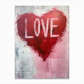 Love Graffiti Canvas Print