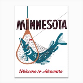Fishing in Minnesota Canvas Print