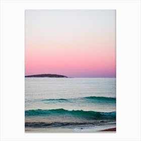 Balmoral Beach, Australia Pink Photography 2 Canvas Print