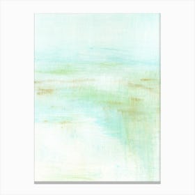Zen - Abstract Modern Aqua Blue Green Painting Canvas Print