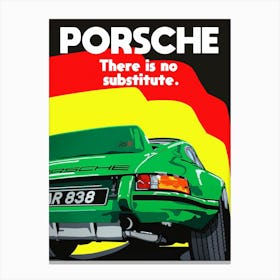 Porsche There Is No Substitute 2 Canvas Print