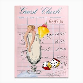 Guest Check 6 Canvas Print