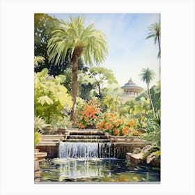 Huntington Library Art Collections And Botanicial Watercolour Canvas Print