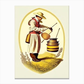 Beekeeper 2 Vintage Canvas Print