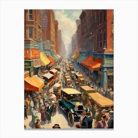 New York City Street Scene 8 Canvas Print