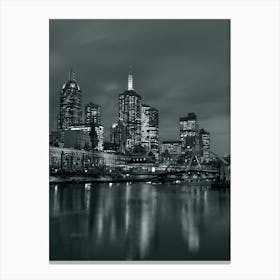 Melbourne Skyline 2 Canvas Print