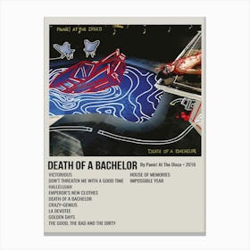 Death Of A Bachelor By Panic! At The Disco 2016 Poster Canvas Print