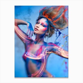 Blue Cosmo Canvas Print