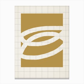 Abstract Beige Composition 1 Canvas Print