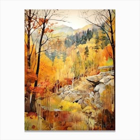Autumn National Park Painting Yosemite National Park California Usa 7 Canvas Print
