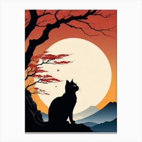 Japan Cat Art 10 Canvas Print