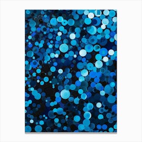 Blue Circles 38 Canvas Print