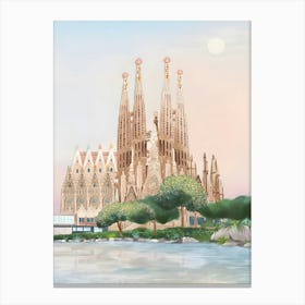 Sagrada Familia Barcelona Travel Canvas Print