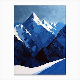 Blue Mountain Peaks Canvas Print