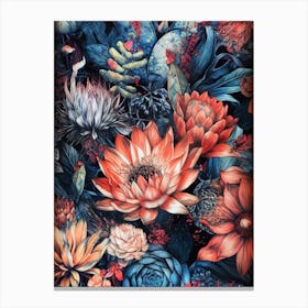Lotus Flower nature flora Canvas Print