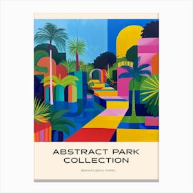 Abstract Park Collection Poster Ibirapuera Park Salvador 3 Canvas Print
