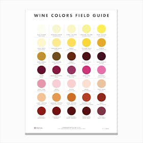 Wine Colors Field Guide Canvas Print