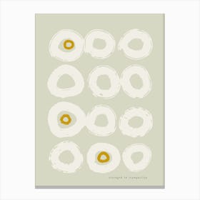 expectant iteration strength in tranquility Canvas Print