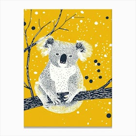 Yellow Koala 3 Canvas Print