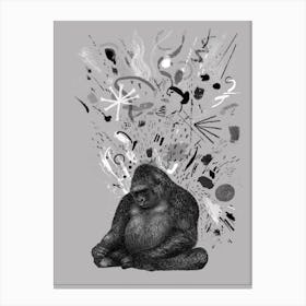 Moody Gorilla Canvas Print