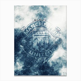 Manchester United Smoke Canvas Print