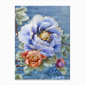 Chinese Silk Painting 8 Canvas Print