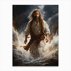 Jesus walking on the water 1 Canvas Print