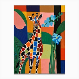 Mosaic Giraffe Canvas Print