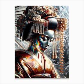 Japan Traditional Geisha Illustration By Ad 88 Canvas Print