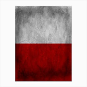 Poland Flag Texture Canvas Print