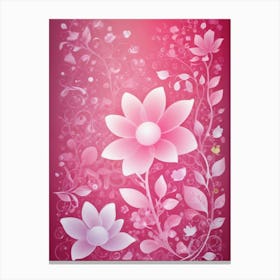 Pink Flowers 5 Canvas Print