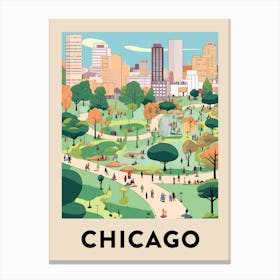 Chicago Travel Poster 27 Canvas Print
