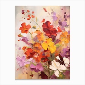 Fall Flower Painting Phlox 2 Canvas Print