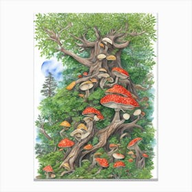 Fungus Tree Canvas Print