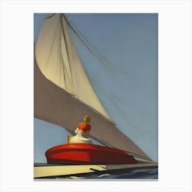 Sailboat On The Water Canvas Print