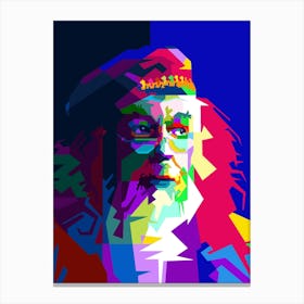 Albus Dumbledore Character Fiction Harry Potter Movies Pop Art WPAP Canvas Print