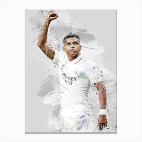 Rodrygo Drawing Real Madrid Canvas Print