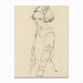 Portrait Of Maria Steiner, Egon Schiele Canvas Print