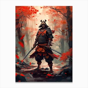 Samurai Rinpa School Style Illustration 2 Canvas Print