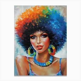 Afro Girl 40 Canvas Print