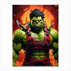 Incredible Samurai Hulk Canvas Print