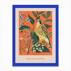 Spring Birds Poster American Kestrel 2 Canvas Print