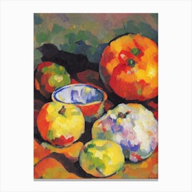 Jicama 3 Cezanne Style vegetable Canvas Print