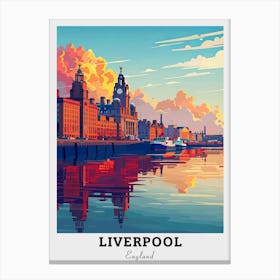 Liverpool - Sunset Travel Canvas Print